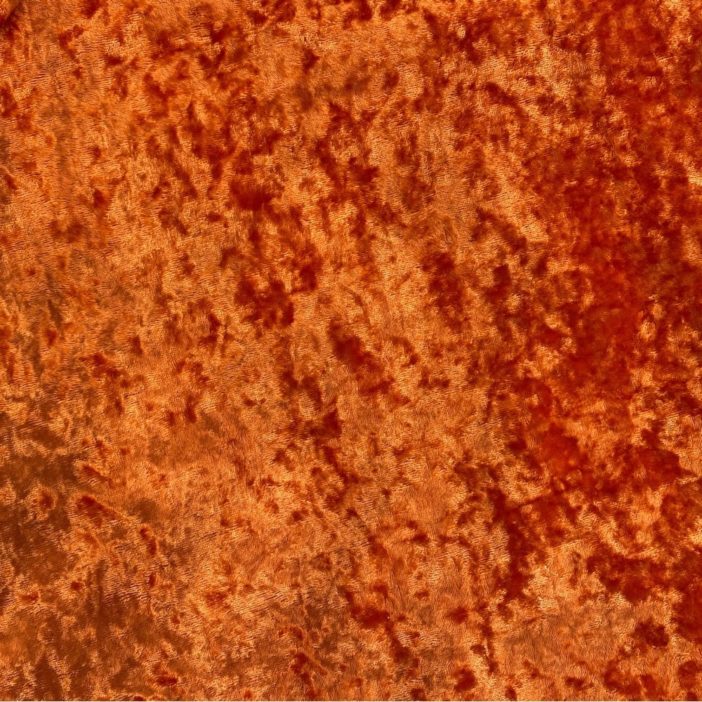 Vintage 90s Victoria’s Secret Orange Crushed Velvet Top - Picture 6 of 7